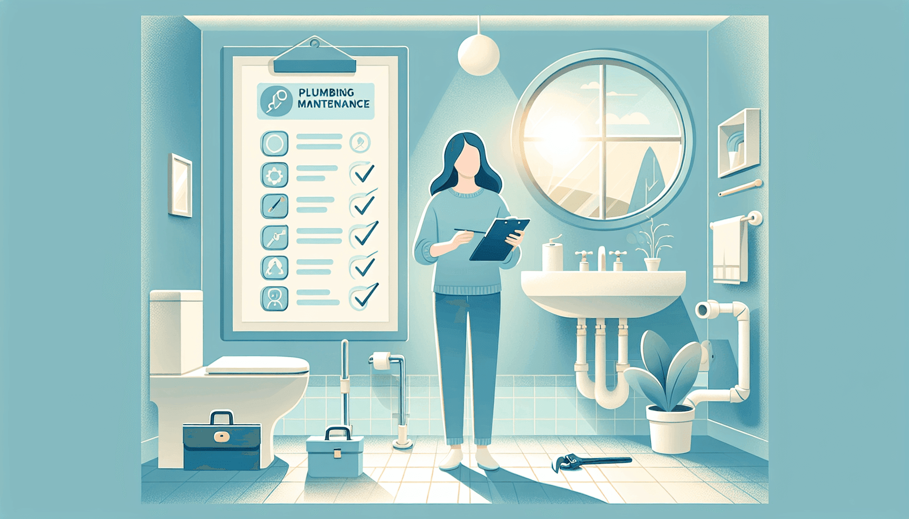 Checklist for plumbing maintenance tasks in home